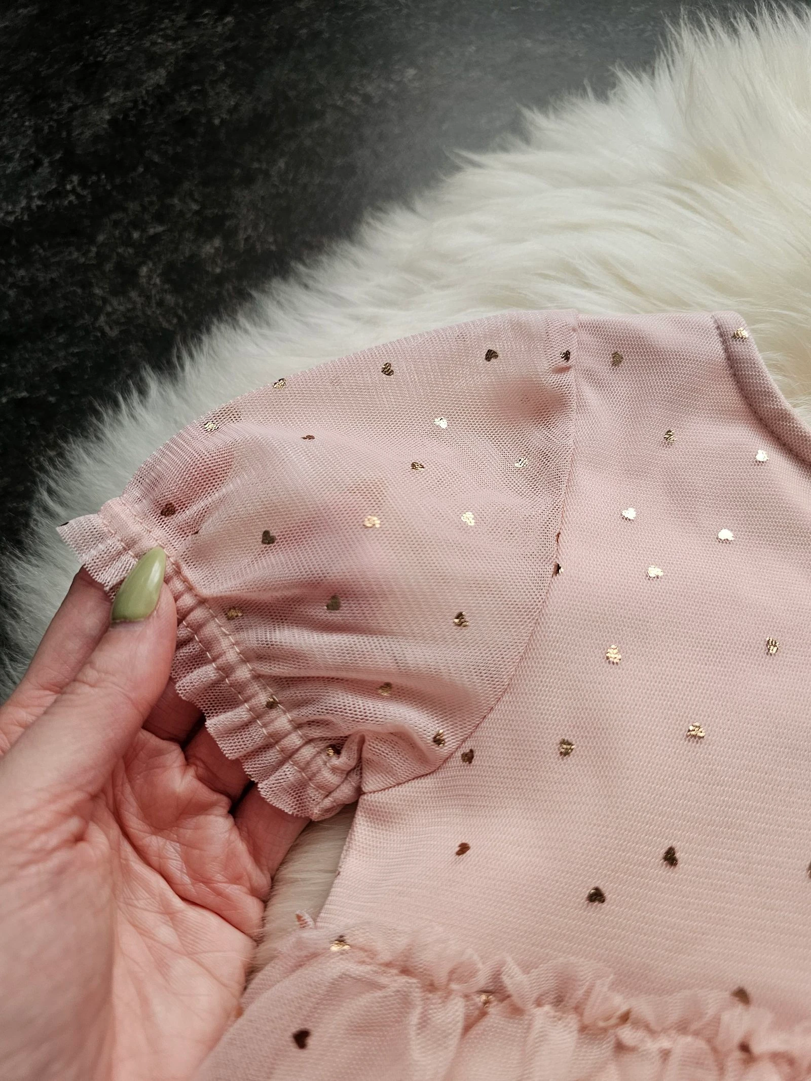 Vestido com folhos H&M novo - tamanho 92 – photo 3